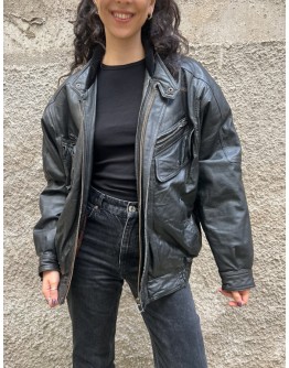 Vintage leather jacket L