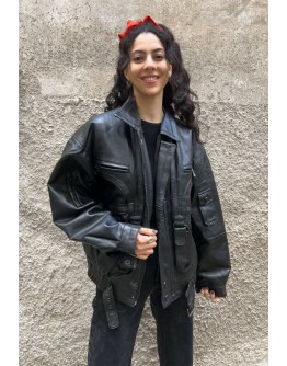 Vintage leather jacket XL