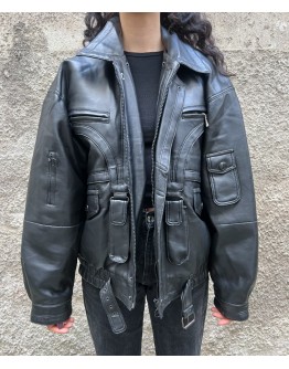 Vintage leather jacket XL