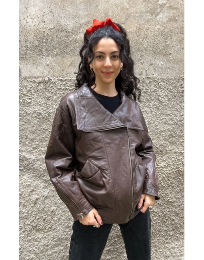 Vintage leather jacket L