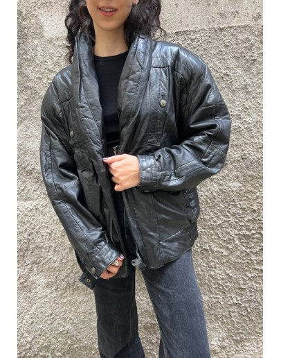 Vintage leather jacket M-L