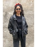 Vintage leather jacket M-L