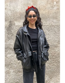 Vintage leather jacket M-L