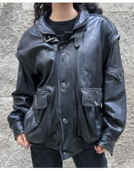 Vintage leather jacket M-L