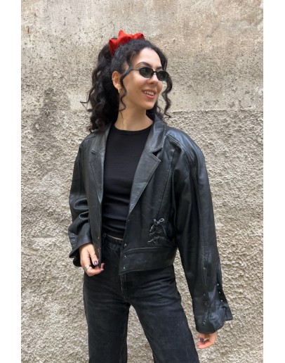 Vintage leather jacket M