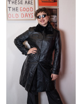 Vintage leather jacket S