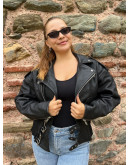 Vintage biker δερμάτινο τζάκετ S-M