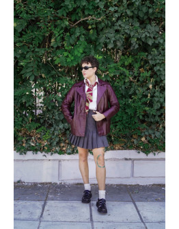 Vintage δερμάτινο τζάκετ M
