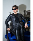 Vintage leather blazer S