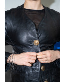 Vintage leather blazer S