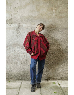 Vintage suede δερμάτινο τζάκετ M