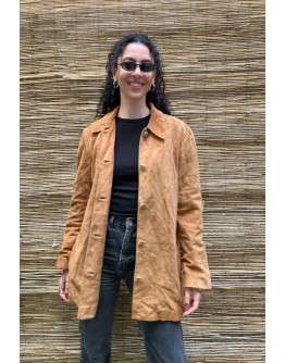 Vintage suede δερμάτινο τζάκετ M