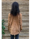 Vintage suede δερμάτινο τζάκετ M