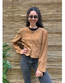 Vintage tyrol suede leather jacket L