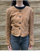 Vintage tyrol suede leather jacket L