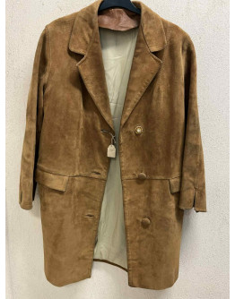 Vintage suede δερμάτινο τζάκετ M