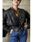 Vintage leather jacket S