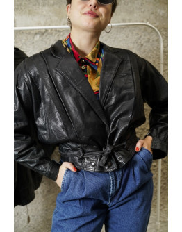 Vintage leather jacket S