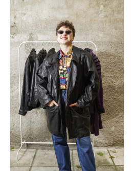 Vintage leather jacket L