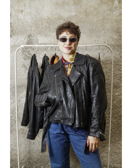 Vintage leather jacket L