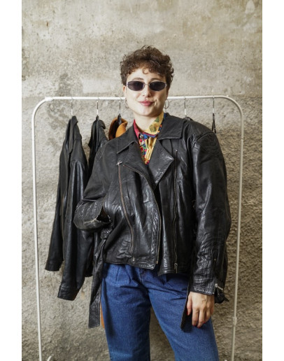 Vintage leather jacket L