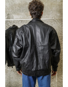 Vintage unisex leather jacket M