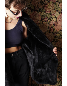 Vintage suede δερμάτινο τζάκετ M