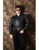 Vintage biker δερμάτινο τζάκετ M