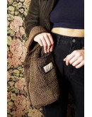 Vintage shearling δερμάτινο τζάκετ M