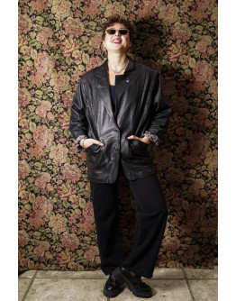 Vintage δερμάτινο τζάκετ M