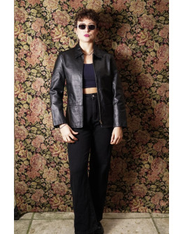 Vintage δερμάτινο τζάκετ S