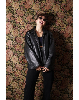 Vintage δερμάτινο τζάκετ M