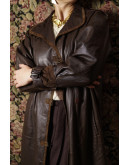 Vintage δερμάτινη καπαρντίνα M