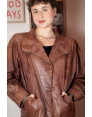 Vintage δερμάτινο τζάκετ L