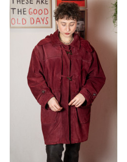 Vintage suede δερμάτινο τζάκετ XL