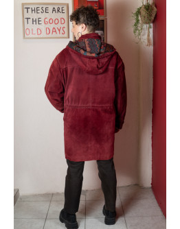 Vintage suede δερμάτινο τζάκετ XL