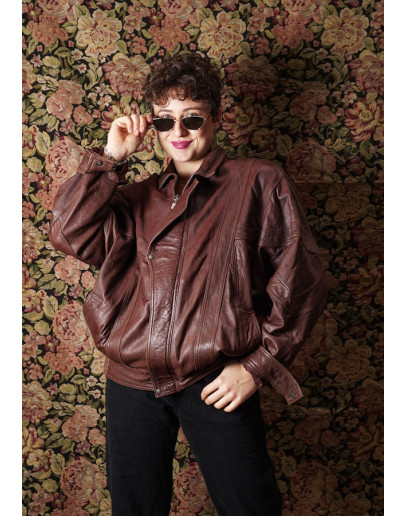 Vintage leather jacket M