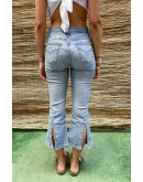 Vintage denim capri παντελόνι S