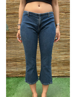 Vintage denim Υ2Κ capri παντελόνι S