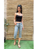 Vintage denim Lee Υ2Κ capri παντελόνι S-M