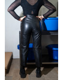 Vintage δερμάτινο παντελόνι S