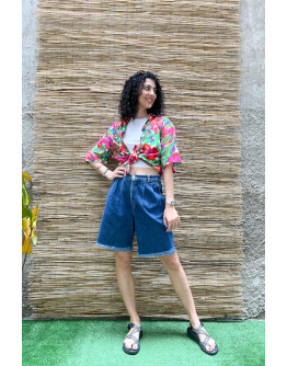 Vintage denim βερμούδα M