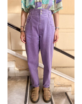 Vintage denim λιλά παντελόνι L-XL