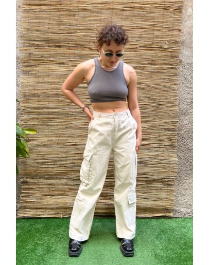 Vintage cargo denim παντελόνι S