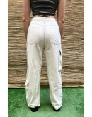 Vintage cargo denim παντελόνι S