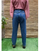 Vintage denim παντελόνι με κεντημένες λεπτομέρειες L