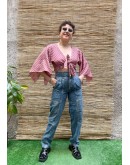Vintage denim παντελόνι ψηλόμεσο S
