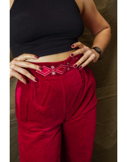 Vintage velvet pants S