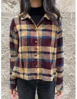 Vintage καρό σακάκι XL