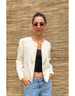 Vintage blazer with embroidery M